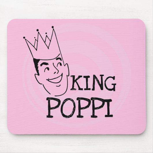 King Poppi T-shirts en geschenken Muismat (Voorkant)