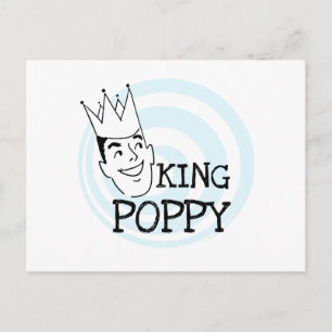King Poppy T-shirts en geschenken Briefkaart