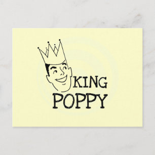 King Poppy T-shirts en geschenken Briefkaart