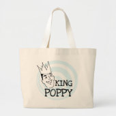 King Poppy T-shirts en geschenken Grote Tote Bag (Voorkant)