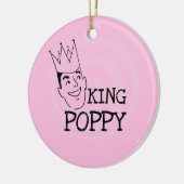 King Poppy T-shirts en geschenken Keramisch Ornament (Links)