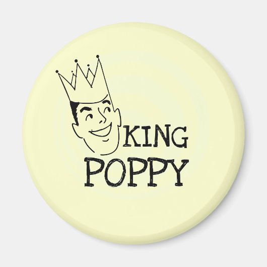 King Poppy T-shirts en geschenken Magneet (Voorkant)