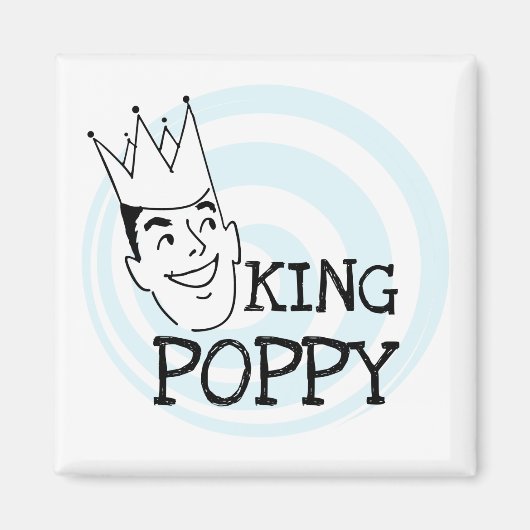 King Poppy T-shirts en geschenken Magneet (Voorkant)
