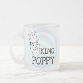 King Poppy T-shirts en geschenken Matglas Koffiemok (Links)