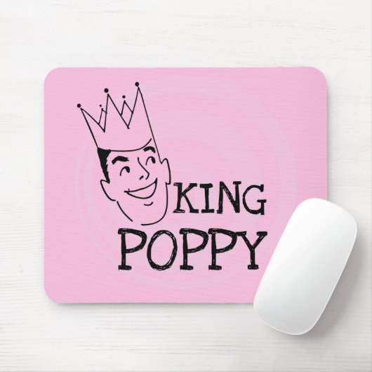 King Poppy T-shirts en geschenken Muismat (Met muis)