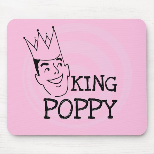 King Poppy T-shirts en geschenken Muismat (Voorkant)