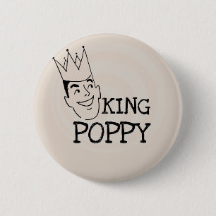 King Poppy T-shirts en geschenken Ronde Button 5,7 Cm