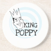 King Poppy T-shirts en geschenken Zandsteen Onderzetter (Voorkant)