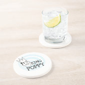 King Poppy T-shirts en geschenken Zandsteen Onderzetter (Zijkant)