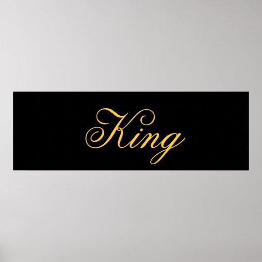 King Poster (Voorkant)