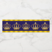 King Prince Crown Waterfles Labels Etiket (Enkel label)