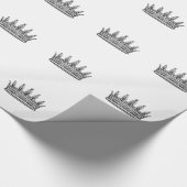 King Prince Royal Royalty Fairytale Crown Cadeaupapier (Hoek)