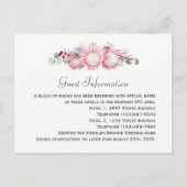 King Protea Botanische bruiloft Gastinformatie Briefkaart (Voorkant)