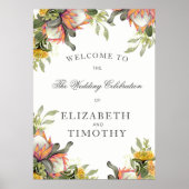 King Protea Bouquet Wedding poster (Voorkant)