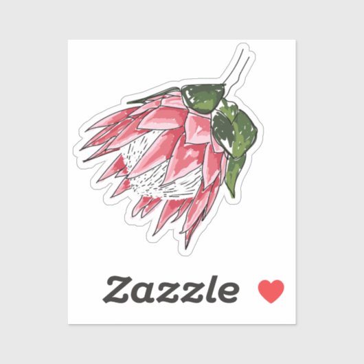 King Protea Custom cut Sticker II (Vel)
