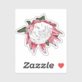 King Protea Custom cut Sticker III (Vel)