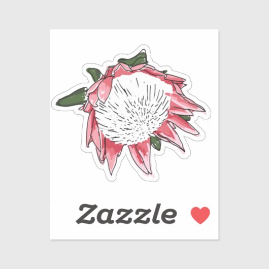 King Protea Custom cut Sticker III (Vel)