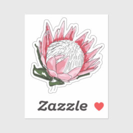 King Protea Custom cut sticker IV