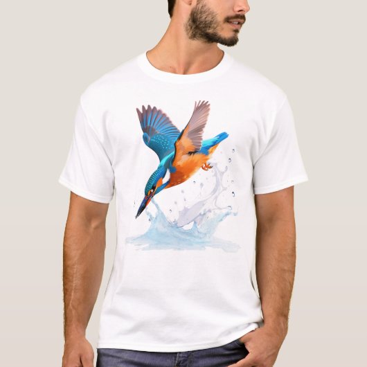 King Protea Exotic Watercolor Botanical T-shirt (Voorkant)