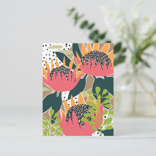 King Protea I Briefkaart (Staand voorkant)