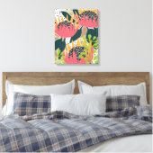 King Protea I Canvas Afdruk (Insitu (Slaapkamer))