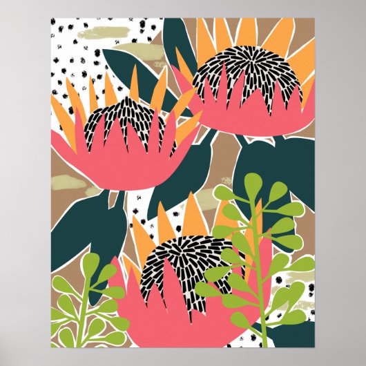 King Protea I Poster (Voorkant)