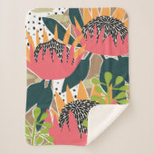 King Protea I Sherpa Deken (Voorkant)