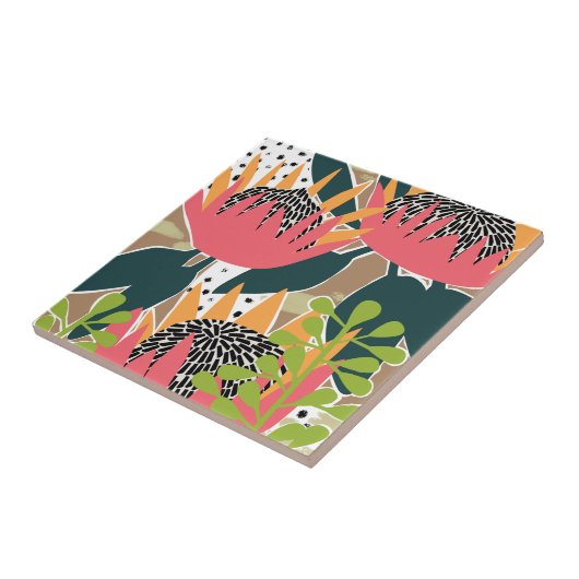 King Protea I Tegeltje (Zijkant)