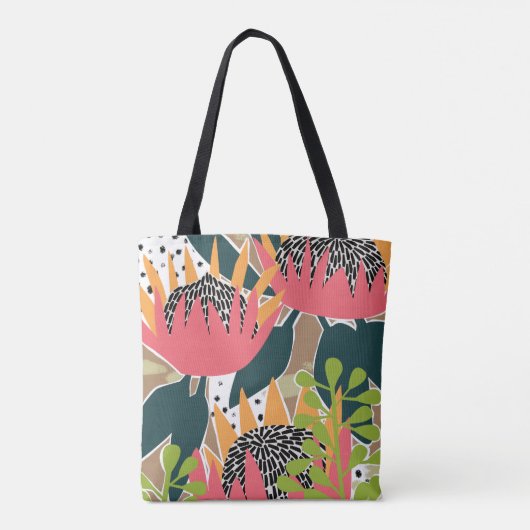 King Protea I Tote Bag (Achterkant)
