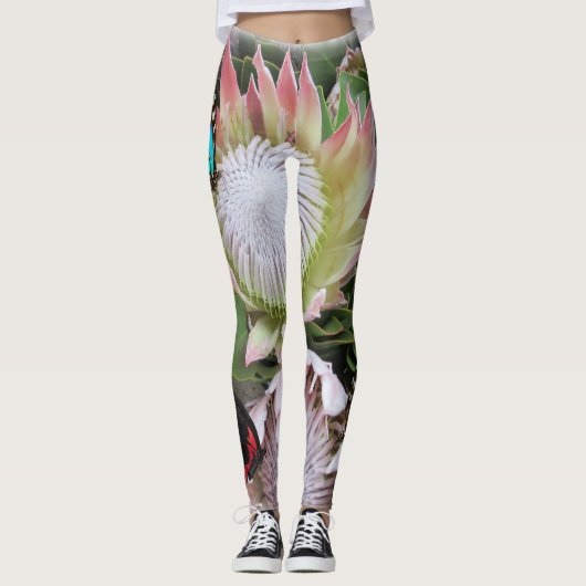 King Protea uit Zuid-Afrika Leggings (Voorkant)
