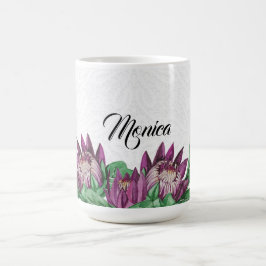King Protea Waterverf handbeschilderd Koffiemok
