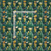 King Protea waterverf oud botanisch Stof (Delen)