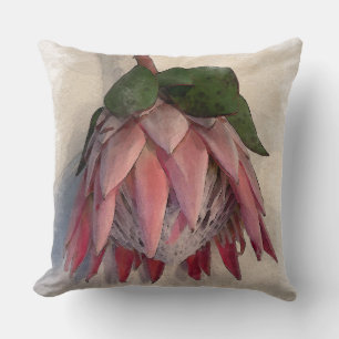 King Protea Waterverf Pillow Kussen