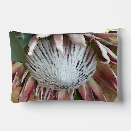 King Protea waterverf Pouch Etui (Achterkant)