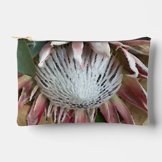 King Protea waterverf Pouch Etui (Voorkant)