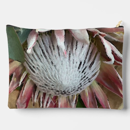 King Protea waterverf Pouch Etui (Achterkant)