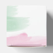 King Protea Waterverf Wedding Bedankdoosjes (Bovenkant)