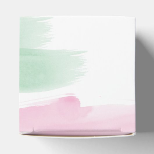 King Protea Waterverf Wedding Bedankdoosjes (Bovenkant)