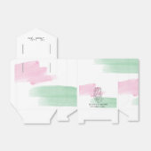 King Protea Waterverf Wedding Bedankdoosjes (Uitgevouwen)