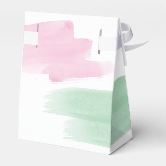 King Protea Waterverf Wedding Bedankdoosjes (Achterkant)