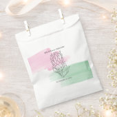 King Protea Waterverf Wedding Bedankzakje (Geknipt)