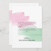 King Protea Waterverf Wedding Hartelijk dank Bedankkaart (Voorkant / Achterkant)