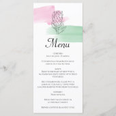 King Protea Waterverf Wedding Menu (Voorkant)