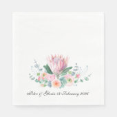 King Protea Wedding Napkin from the Protea Set Servet (Voorkant)