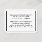 King & Queen - 3,5 x 2,5 Bruiloft Receptie Kaarten (Achterkant)