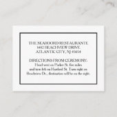 King & Queen - 3,5 x 2,5 Bruiloft Receptie Kaarten (Achterkant)