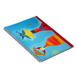 King Queen Abstract Art Whimsical Notitieboek