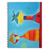 King Queen Abstract Art Whimsical Notitieboek (Voorkant)