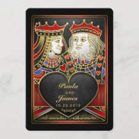 King & Queen Black Gold Vegas en Uitnodiging