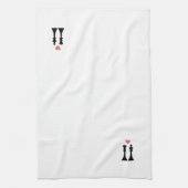 King & Queen Chess Love Theedoek (Verticaal)